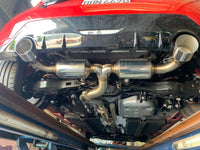 INVIDIA N2 O2 BACK EXHAUST W/CATLESS FRONT PIPE, BLACK TIPS FOR TOYOTA YARIS GR XPA16R