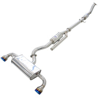 INVIDIA Q300 O2 BACK EXHAUST W/CATLESS FRONT PIPE, TI TIPS FOR TOYOTA YARIS GR XPA16R