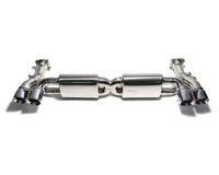 ARMYTRIX Stainless Steel Valvetronic Exhaust System Quad Matte Black Tips Porsche 991 Turbo | Turbo S 14-16