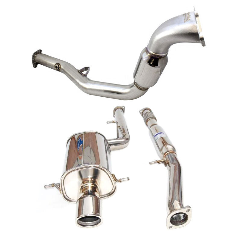 INVIDIA Q300 TURBO BACK EXHAUST W/SS TIP FOR SUBARU WRX/STI GD 01-07