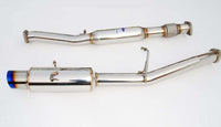 INVIDIA N1 TURBO BACK EXHAUST RESONATED W/CATLESS DOWN PIPE, TI TIP FOR SUBARU WRX/STI GD 01-07