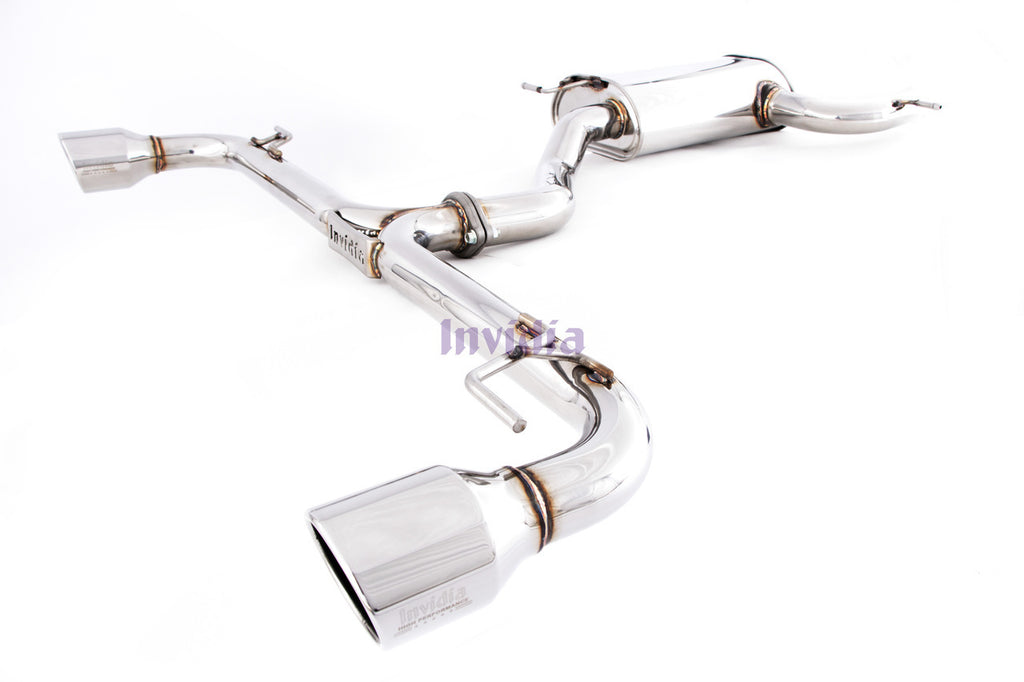 INVIDIA Q300 TURBO BACK EXHAUST W/TI TIPS FOR VW GOLF GTI MK6