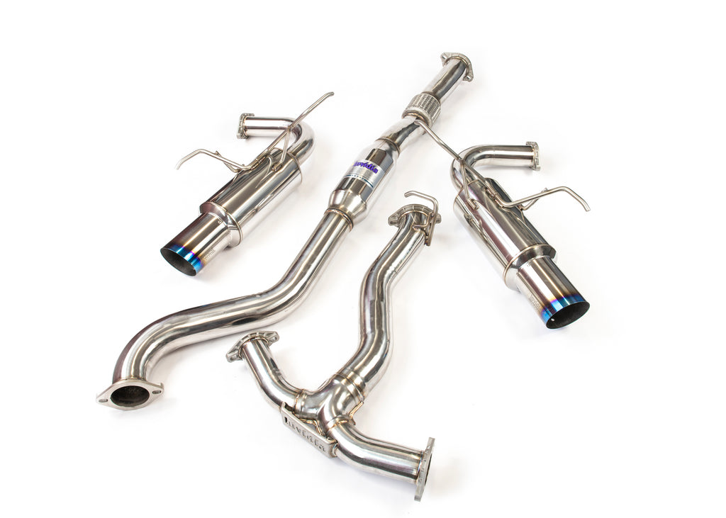 INVIDIA N1 TURBO BACK EXHAUST W/TI TIPS FOR SUBARU WRX 08-14/STI 08-21/FORESTER XT SH 08-13