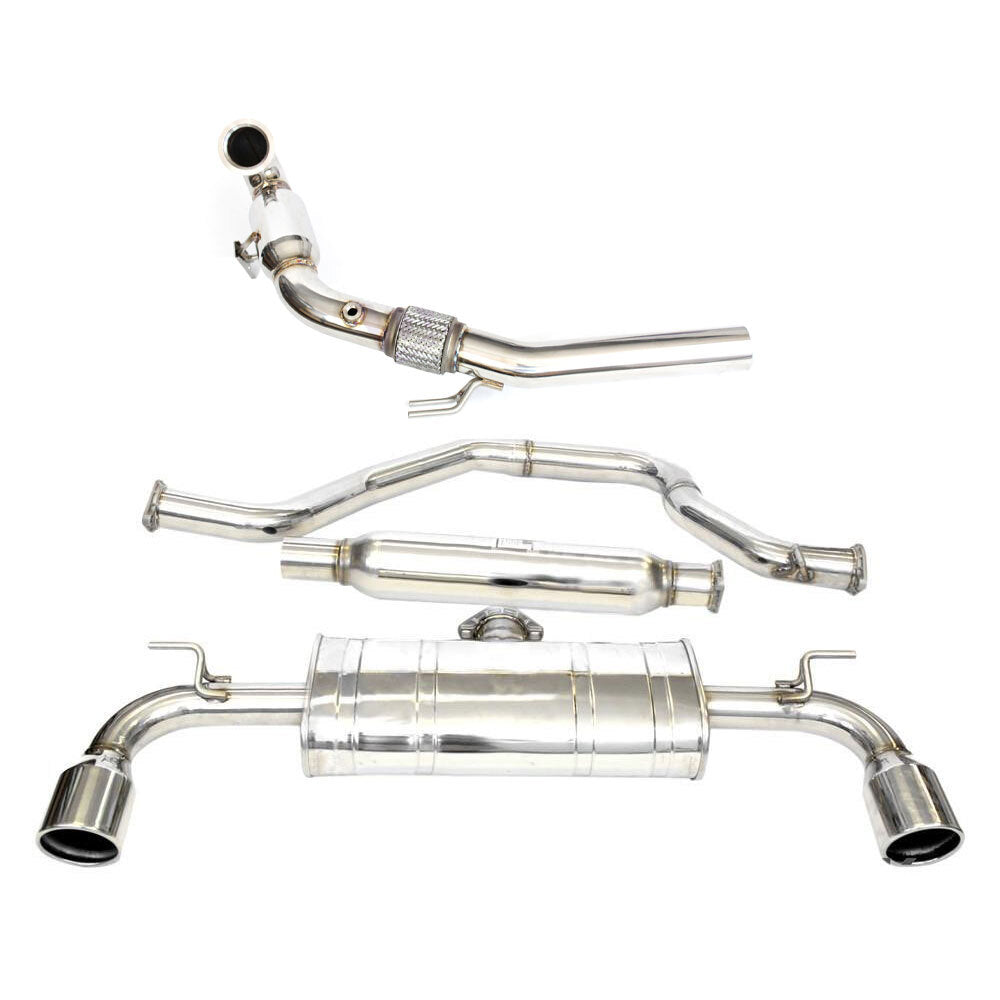 INVIDIA Q300 TURBO BACK EXHAUST W/SS TIPS FOR VW GOLF GTI MK7