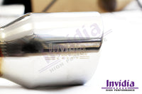 INVIDIA Q300 TURBO BACK EXHAUST W/SS TIPS FOR VW GOLF GTI MK7