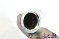 INVIDIA Q300 TURBO BACK EXHAUST W/OVAL TI TIPS FOR VW GOLF R MK7