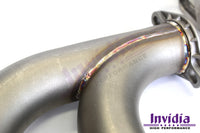 INVIDIA Q300 TURBO BACK EXHAUST W/OVAL TI TIPS FOR VW GOLF R MK7