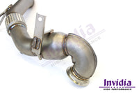 INVIDIA Q300 TURBO BACK EXHAUST W/OVAL TI TIPS FOR VW GOLF R MK7
