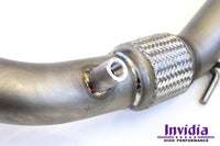 INVIDIA Q300 TURBO BACK EXHAUST W/OVAL TI TIPS FOR VW GOLF R MK7