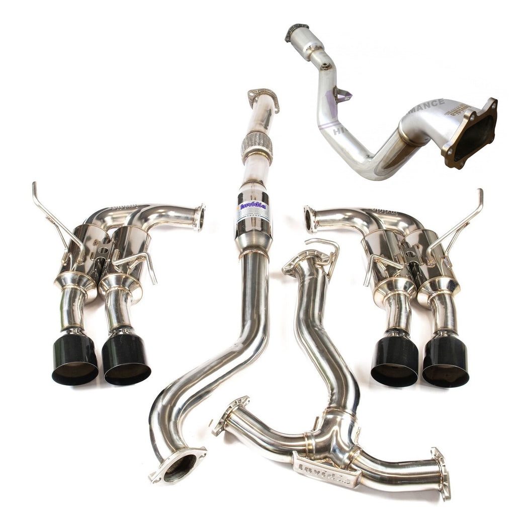 INVIDIA R400 "SIGNATURE EDITION" TURBO BACK EXHAUST W/BLACK TIPS FOR SUBARU WRX 11-14/STI 11-20