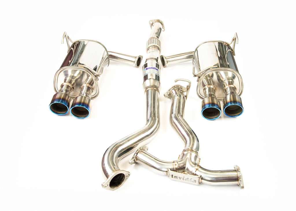INVIDIA Q300 TURBO BACK EXHAUST W/TI TIPS FOR SUBARU WRX 11-14/STI 11-21