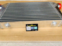 POWER SPIRIT FMIC FRONT MOUNT INTERCOOLER 450X300X76mm BAR AND PLATE CORE - UNIVERSAL 3" INLET OUTLET