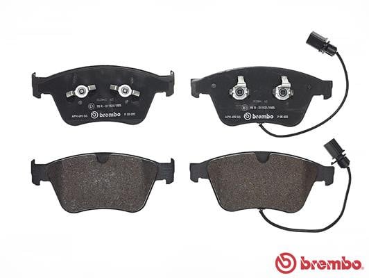 Brembo P05003 Original Replacement LOW-MET Brake Pad Set