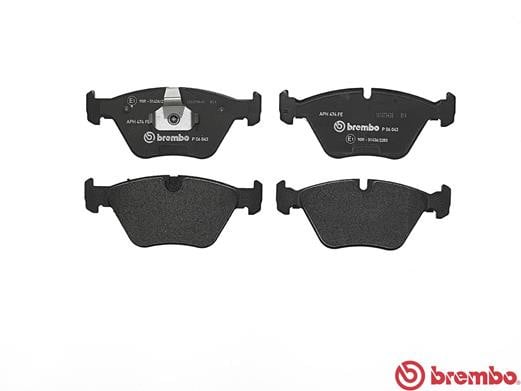 Brembo P06043 Original Replacement LOW-MET Brake Pad Set