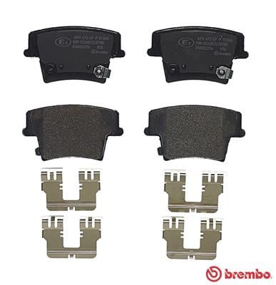 Brembo P11040 Original Replacement LOW-MET Brake Pad Set