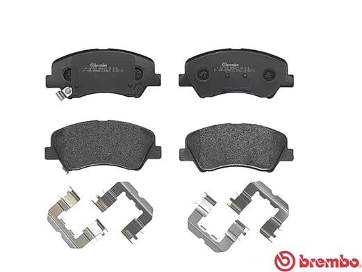 Brembo P18025 Original Replacement LOW-MET Brake Pad Set