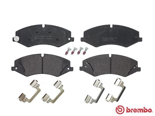 Brembo P44022 Original Replacement LOW-MET Brake Pad Set