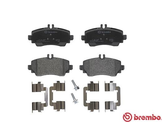 Brembo P50036 Original Replacement LOW-MET Brake Pad Set