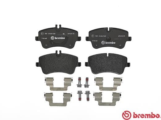 Brembo P50045 Original Replacement LOW-MET Brake Pad Set