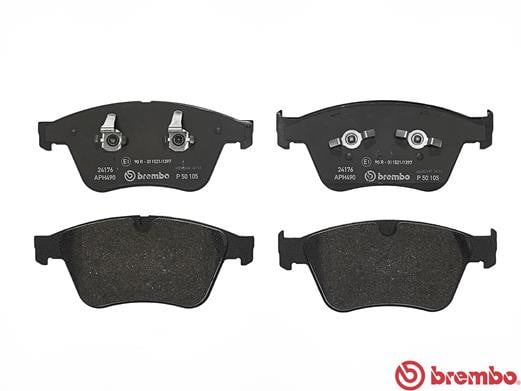 Brembo P50105 Original Replacement LOW-MET Brake Pad Set