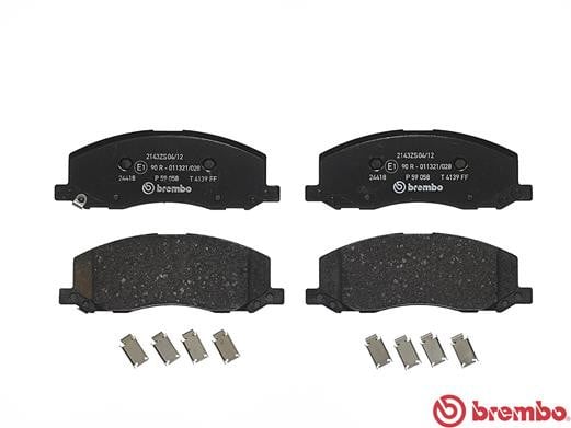 Brembo P59058 Original Replacement LOW-MET Brake Pad Set