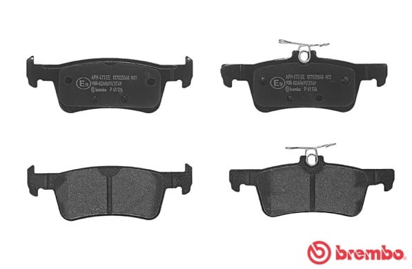 Brembo P61126 Original Replacement LOW-MET Brake Pad Set