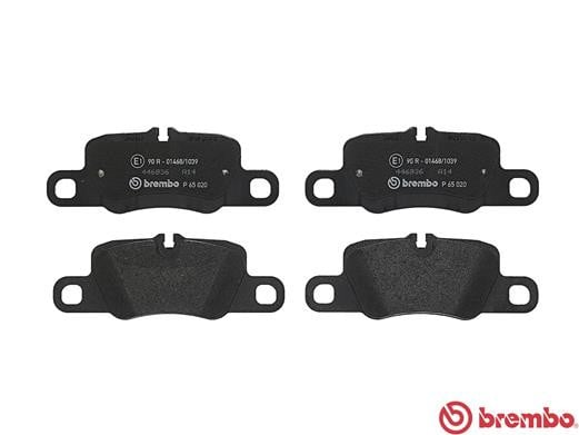 Brembo P65020 Original Replacement LOW-MET Brake Pad Set