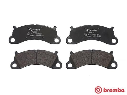 Brembo P65025 Original Replacement LOW-MET Brake Pad Set