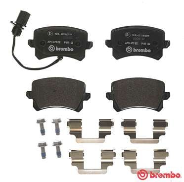 Brembo P85142 Original Replacement LOW-MET Brake Pad Set
