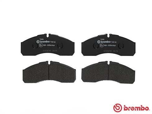 Brembo PA6022 Original Replacement LOW-MET Brake Pad Set