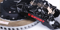 TTSPORT UPGRADE 6 POTS BRAKE CALIPER (FRONT)-- BLACK FOR SUV AND UTE --19'' WHEELS AND UP (TT8703)