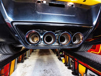 ARMYTRIX Stainless Steel Valvetronic Catback Exhaust System w/X-Pipe | Quad Blue Coated Tips Chevrolet Corvette C7 14-19