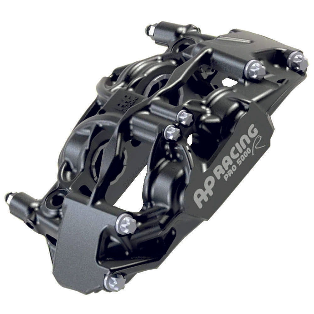 AP Racing Race Front PAIR Black 4 Piston Performance Brake Calipers PRO 5000 R CP9445 / CP9444-2/3/4/5S0L - Front - 45.9cm² Piston Area - Suits 13" Wheel