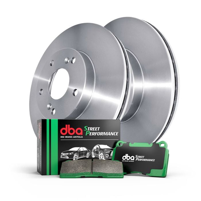 DBA Front Brake Upgrade Toyota Landcruiser DBA2722E En-Shield Rotors Street DB1838SP Pad