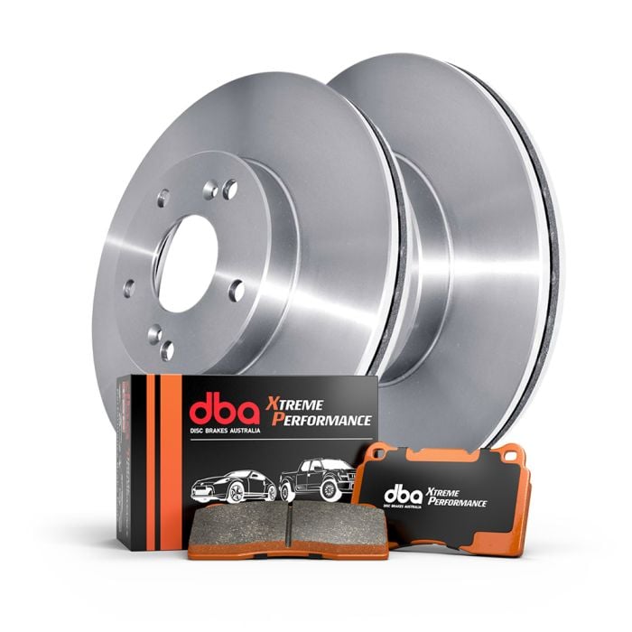 DBA Front Brake Upgrade Toyota Landcruiser DBA2722E En-Shield Rotors Xtreme DB1838XP Pad
