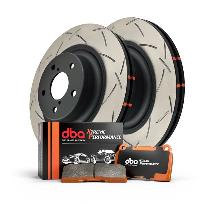 DBA Rear Brake Upgrade Mitsubishi Pajero DBA661S Slotted Rotors & Xtreme DB1200XP Pads