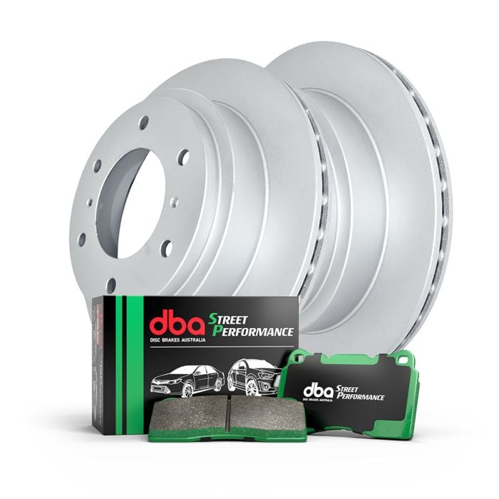 DBA Rear Brake Upgrade Toyota Prado DBA793 Standard Rotors & Street DB1200SP Pads