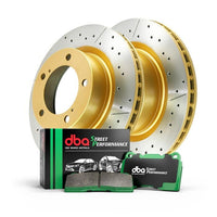 DBA Rear Brake Upgrade Toyota Landcruiser DBA2723X X-Gold Rotors & Street DB1857SP Pads