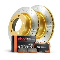DBA Rear Brake Upgrade Nissan Patrol DBA622X X-Gold Rotors & Xtreme DB1148XP Pads