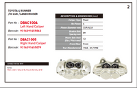 DBA Street Series Brake Caliper front ( A PAIR) FOR Toyota 4 Runner Series 61-83