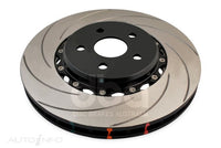 SINGLE DISC DBA 5000 Fully Assembled 2-piece Black Hat Curved Slot Left-hand KP FIT HSV VE 06-09