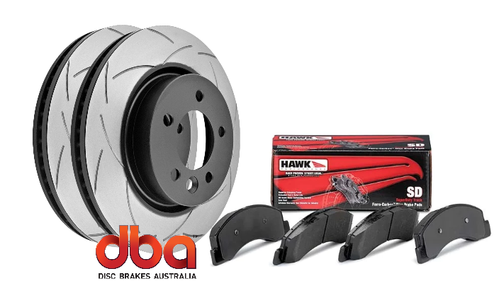 Value upgrade front brake kit for Toyota LANDCRUISER 80 series (DBA + HAWK) 311mm version