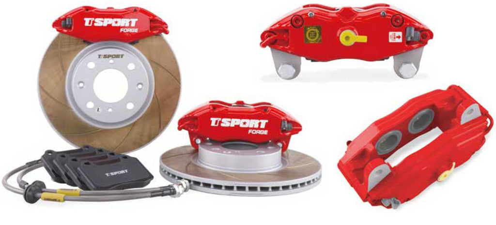 TT SPORT FRONT BIG BRAKE KIT (4 POTS FORGED CALIPER ) FOR HONDA JIZZ GK5 WITH ORIGINAL 15'' WHEELS