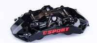 TTSPORT UPGRADE 6 POTS BRAKE CALIPER (FRONT)-- BLACK FOR STREET PERFORMANCE CAR --18'' WHEELS AND UP (TT8703)