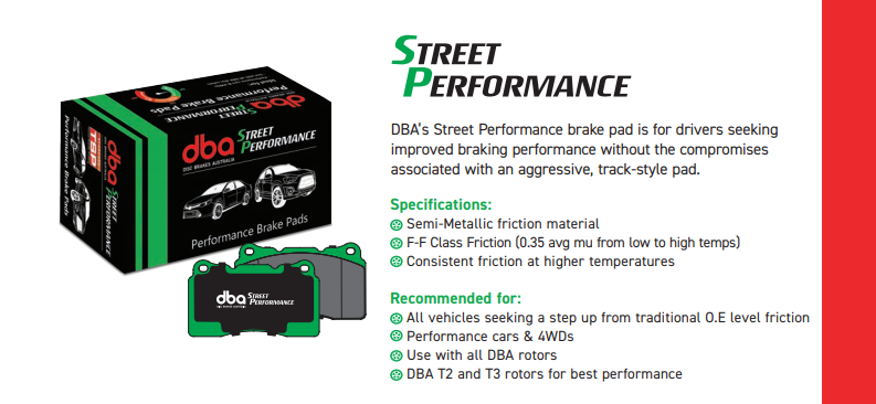 DS - DBA SP Performance Brake Pad Set Front DB1520SP FOR NISSAN SKYLINE R32/33/34 AND 350Z