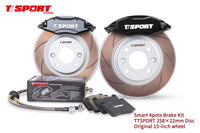 TT SPORT FRONT BIG BRAKE KIT (4 POTS FORGED CALIPER )FOR SMART 453 WITH ORIGNAL 15'' WHEEL