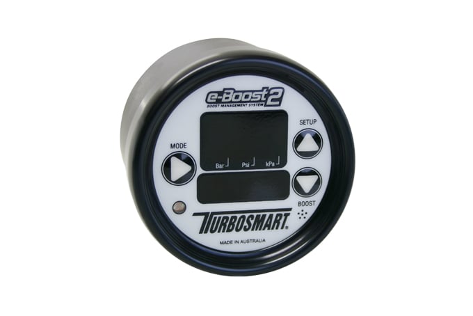TURBOSMART eBoost2 66mm Boost Controller (White/Black)