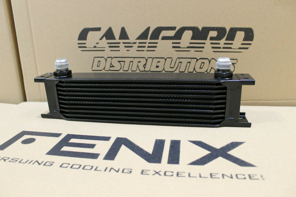 FENIX 10 Row Engine Oil Cooler (AN10 Fittings) Stealth Series