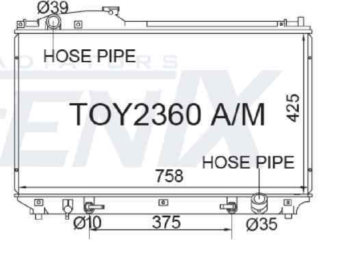FENIX FOR LS430 01-06 Fenix Radiator