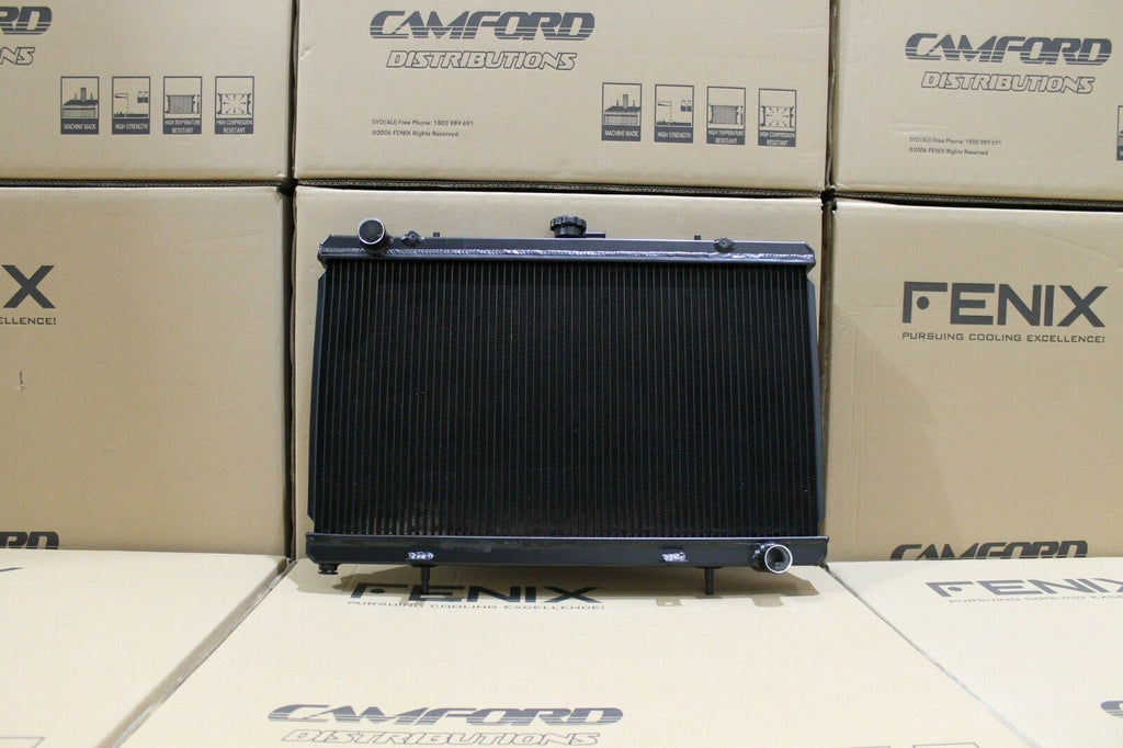 FENIX FOR S13 Silvia / 180SX SR20 FENIX Heavy Duty Alloy Radiator (Black)